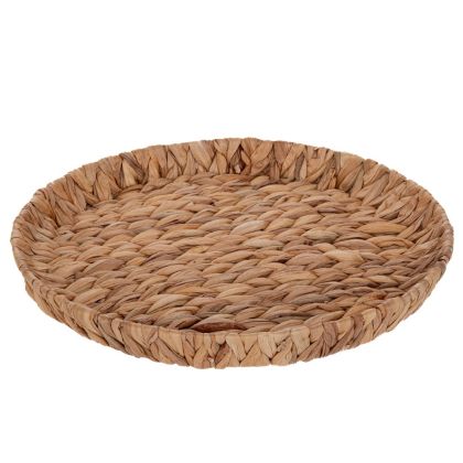 Round water hyacinth tray D40X5 cm