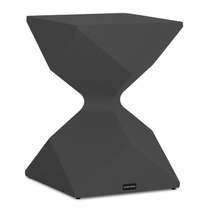Low side table Zander SM6494.01 gray aluminum 32X32X45 cm.