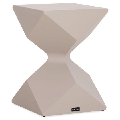 Low side table Zander SM6494.04 beige aluminum 32X32X45 cm.