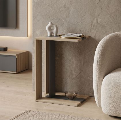 Side table Muju sonoma - dark gray 30x40x55cm