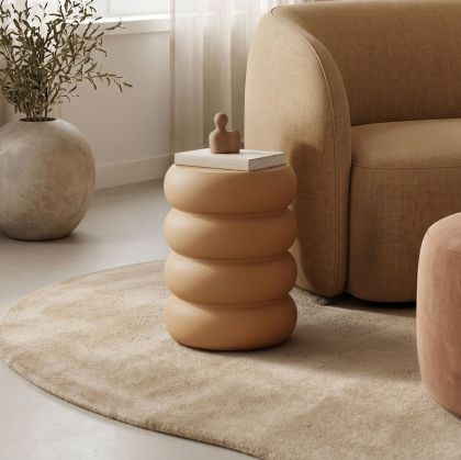 Side table Venezia terracotta MGO D35x46cm