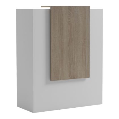 Zowel reception desk with LED white - sonoma 90x40x110cm