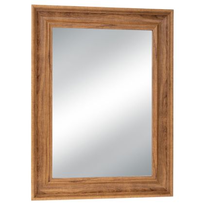 Light brown rectangular mirror (wood effect) 80X120 cm