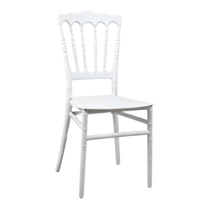 Napoleon chair, white, 38.5x46.5x89cm