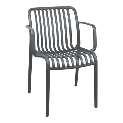 Стол Zoi pp в антрацит 55.5x57.5x79см