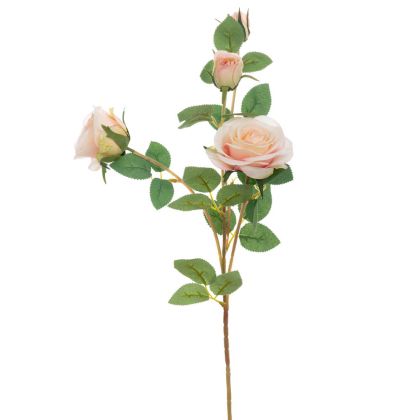 Pink rose stem X4 69 cm with UV protection