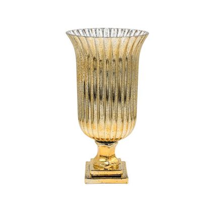 Glass vase FL718 gold color 17X25CM