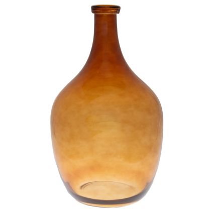 Amber glass vase D32X52 cm