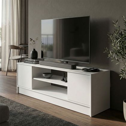 ТВ шкаф Sasa бял 120x35x41.5см