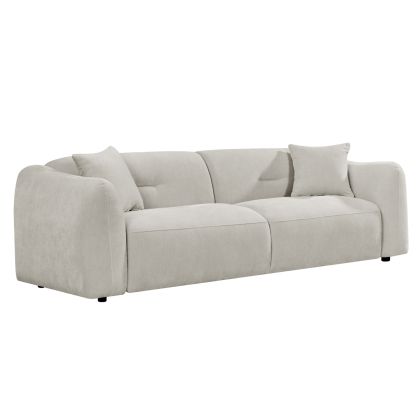 Three-seater sofa Junoa HM3333.02 ecru fabric 228X89X74WCM.