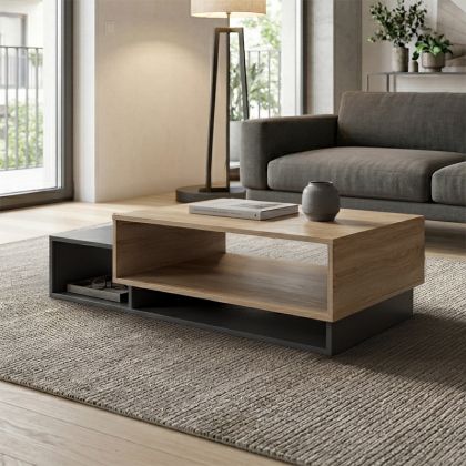 Coffee table Dekost in sonoma-anthracite color 105x50x32cm