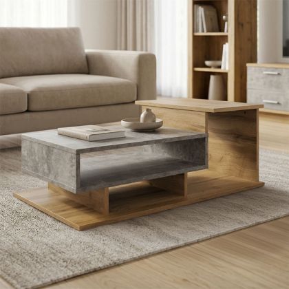 Coffee table Nuvele gray-sonoma 90x50x35cm
