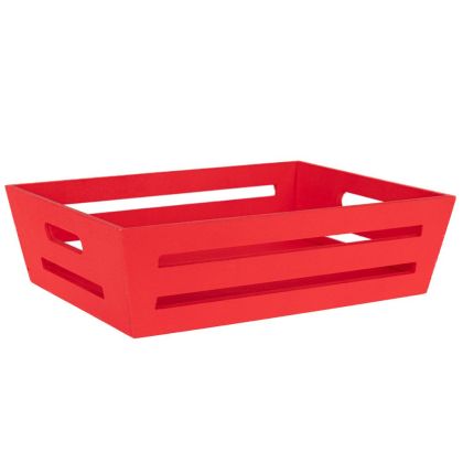 Червена дървена щайга 29X22X8 см
