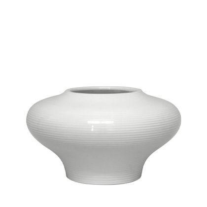 White curved ceramic vase - 31.5X19CM 1/4KIB