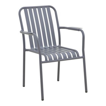 Garden Chair Vista, stackable, anthracite aluminum, 62X60X84 cm