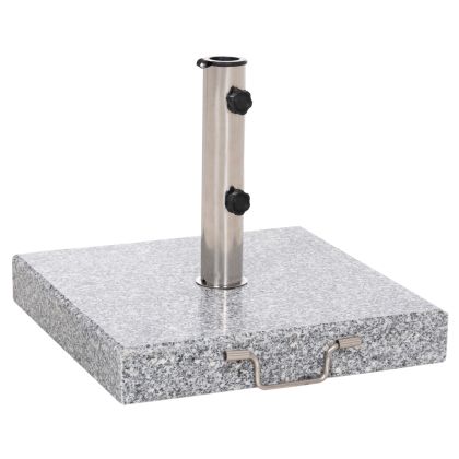 Granite base for umbrella 40 kg with handle and wheels HM6564--PIPE with diameter φ48