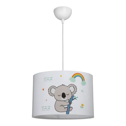 Children's chandelier Koala Led E27 multi-colored Pvc D30X20CM