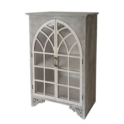 Wooden decorative display case, aged style - 69X32X97CM 1/BOX