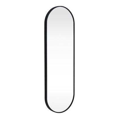 Albere mirror, black aluminum, 40X4X120 cm