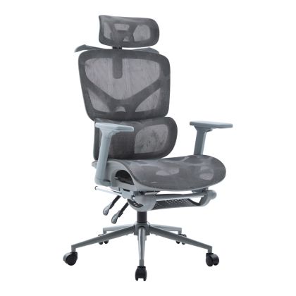 Офис стол Vigo Mesh, сив цвят, 52X70X118-124 см