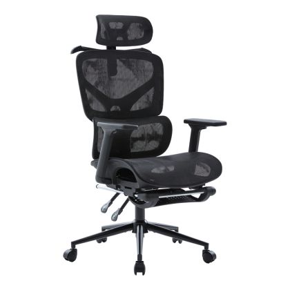 Офис стол Vigo Mesh, черен цвят, 52X70X118-124 см