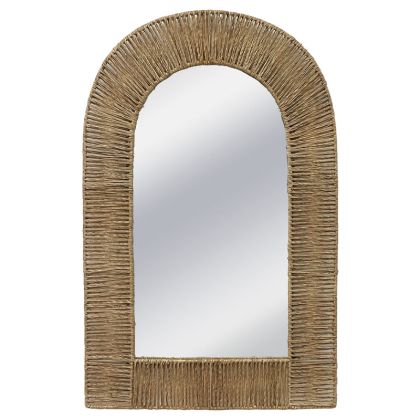 Woven decorative wall mirror with rope - 45X70CM 2/BOX