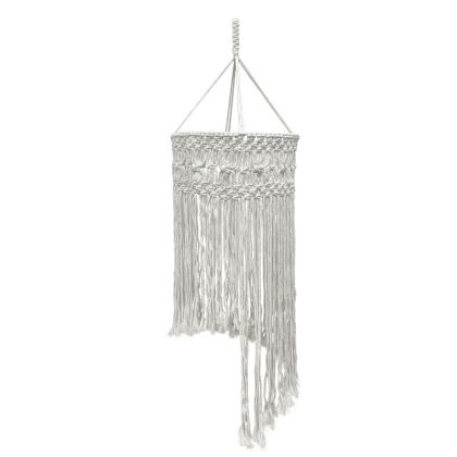 Light cream hat (lampshade) long, knitted with cotton thread - Φ30X80CM 40/KIB