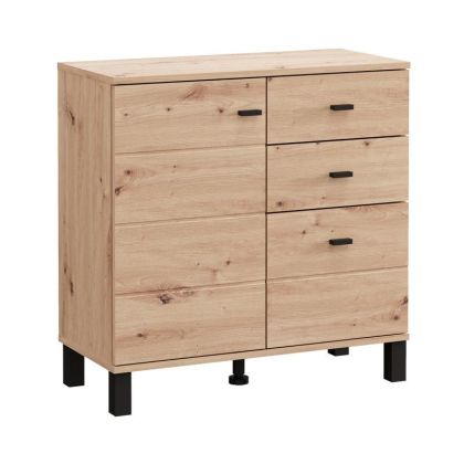 Скрин 77 2K3F1V цвят дъб Artisan 77X35X78СМ