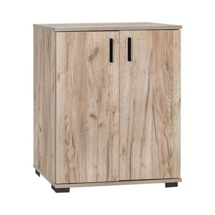 Shoe rack, gray oak color, 69X34X85CM