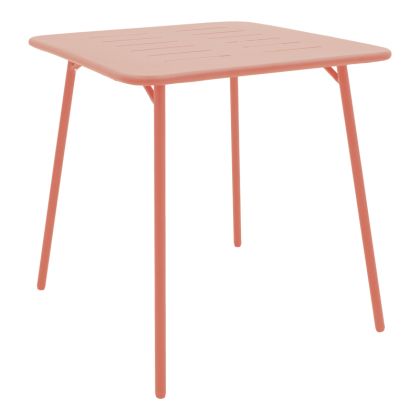 Moraja terracotta metal table 70X70X73CM