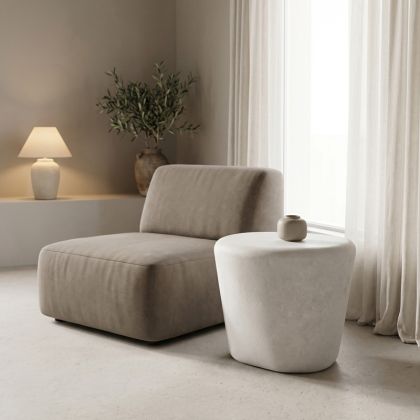 Side table Fedris Mdf white D56X45CM