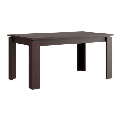 Argyll extendable dining table, dark oak color, 160X90X77 cm