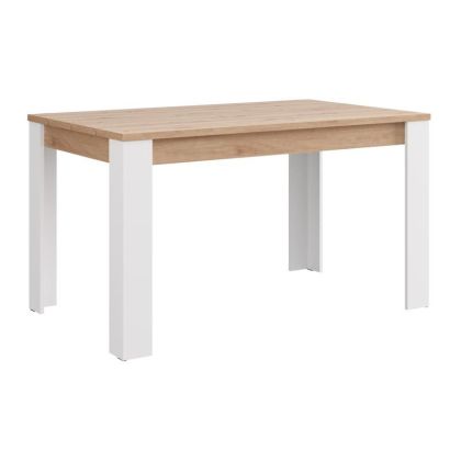 Dining table Spoleto white - artisan oak color 135X80X76CM