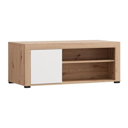 Argyll coffee table white with artisan oak color 121X55X49CM