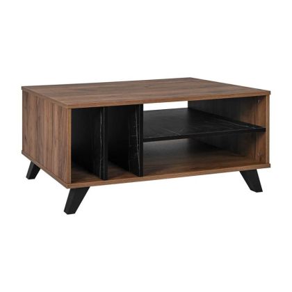 Coffee table Miami with black marble color 100X64X45CM