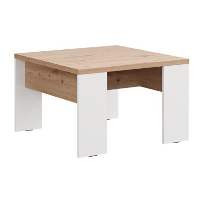 Coffee table Montese 67 white-artisanal oak 67X67X43CM