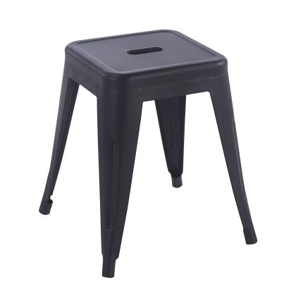 RELIX chair, metal, painted black, matte