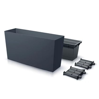Urbi Case M anthracite plastic flower box 77X23.5X41CM