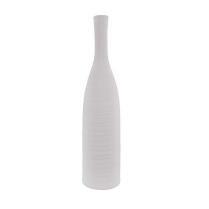 Ceramic bottle vase white 16.5X16.5X68CM
