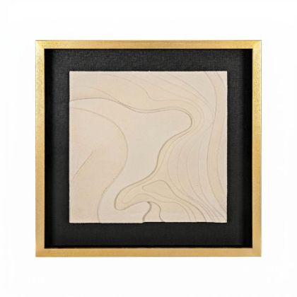 Painting FL701 black-gold-white 70X70XCM