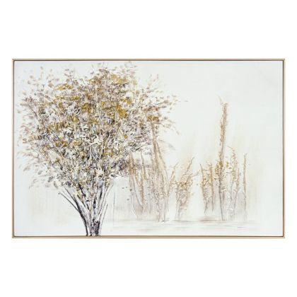 Painting on canvas FL25613 white-gold 122X82CM