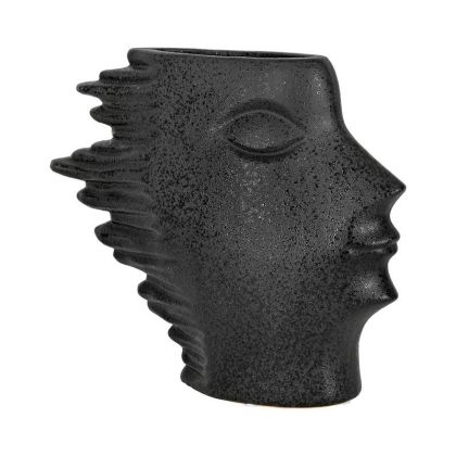 Ceramic flower pot FL5711 black color 31X6X27CM