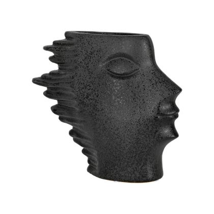 Ceramic flower pot FL5713 black color 26X5X22CM