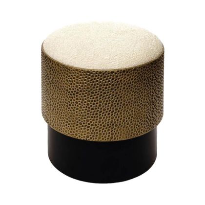 Round metal stool FL0370 gold 37X38CM