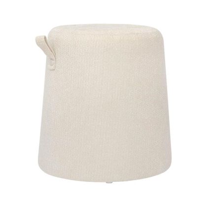 Round stool Orbis beige color 39X43CM
