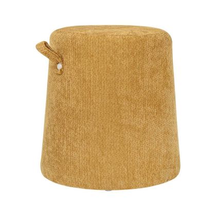 Round stool Orbis mustard color 39X43CM