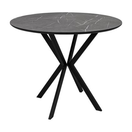 Round dining table Vector gray color 90cm