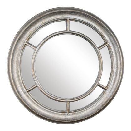 Round mirror FL2601 gray color 66cm
