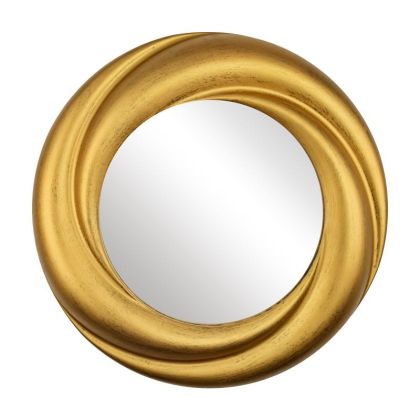 Round mirror FL2801 gold color 71cm