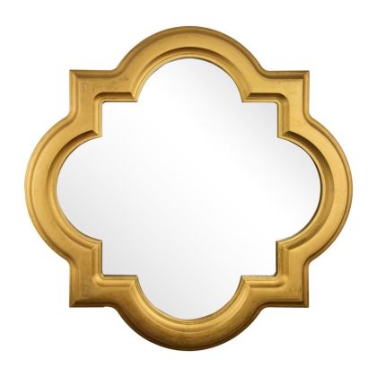 Round mirror FL3006 gold color 77cm